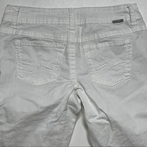 BKE | Sabrina White Denim Crop Jeans - Picture 4 of 8